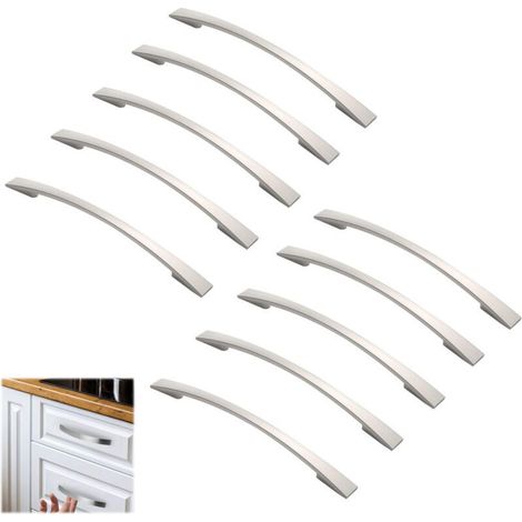 10 Griffe, 160 mm Lochabstand, Möbelgriffe, Schrankgriffe, Küchengriffe, Schubladengriffe (1/5)