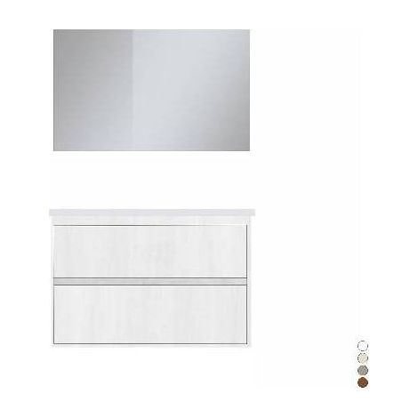 MOBILE BAGNO SOSPESO LINEA ELEGANCE L. 80 CM Misura: Noce
