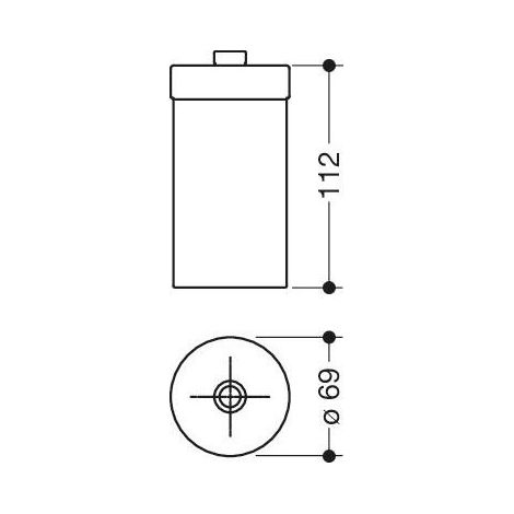 HEWI 800.06.E02 86 Réservoir pour distributeur de savon, plastique