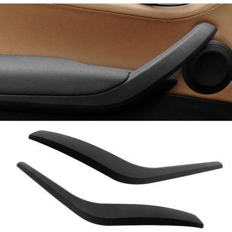 2 pezzi compatibili con BMW X1 E84 2008-2015, 6d, 16i, 18d, 18dX, 18i, 20d, 20dX, 20i, 20iX, 23dX, 25dX, 25iX Maniglia interna porta sinistra + maniglia porta destra - Nero (1/5)