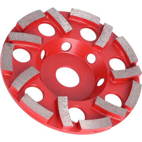 Meule diamantée boisseau de 125 mm (4,9 po) à 14 dents pour le polissage du ciment, du béton et de la pierre. (1/5)