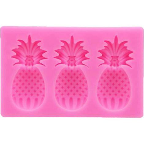 Moule à pâtisserie en silicone, moule à gâteau 3D en forme de fraise et d'ananas, moule à glaçons au chocolat (1/5)