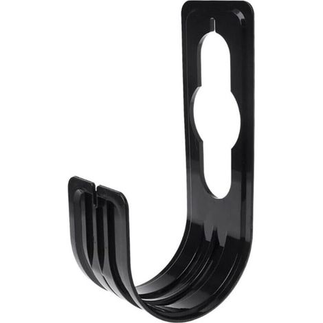 Support de tuyau d'arrosage - Noir - Peut être utilisé comme support de tuyau de piscine, rangement de rallonge, et plus encore - 1 pièce (1/5)