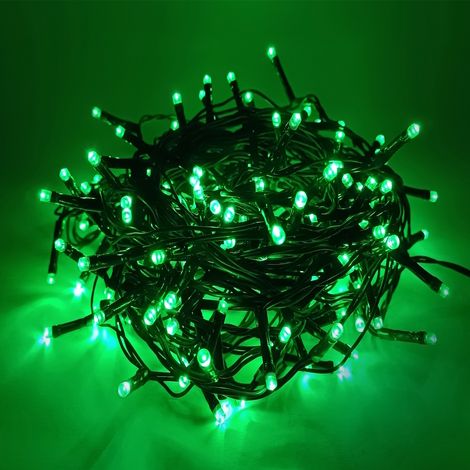 Catena 360 Minilucciole luci LED verdi per albero di natale ghirlande addobbi e decorazioni casa giardino porticati siepi verdi 23 metri Memory Controller Interno o Esterno (1/5)