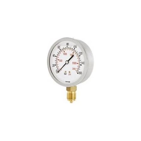 MANOMETRO ATTACCO RADIALE DM 50 - 1/4" Misura: 16 bar