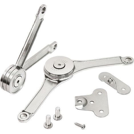 Lot de 2 charnières de support réglables en alliage de zinc pour porte d'armoire, boîte de rangement en bois, porte de meuble de cuisine (1/5)