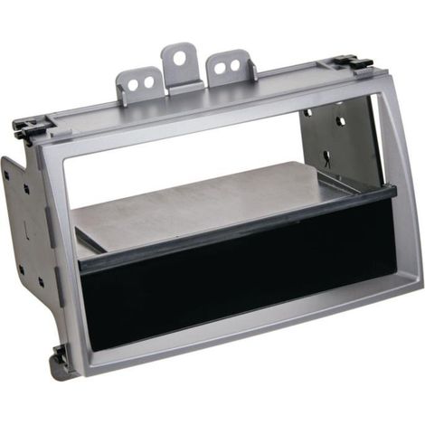 Support 1Din compatible avec Hyundai i20 ap09 Avec vide poche - Argent