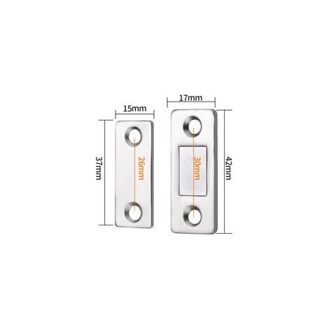 4 ensembles Loquet Magnetique Très Mince Loquets Magnétiques à Coller Aimant Fermeture Adhésif Meuble Aimant Puissant pour Porte Coulissante Tiroirs Fenêtre Aimanté Armoire（4217mm） (1/4)
