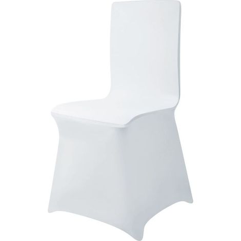 Housse de Chaise Mariage, Lot de 10 Couvre Chaise de Mariage - Plafond Universel Extensible Salle à Manger Salle de réunion Fête. (1/5)