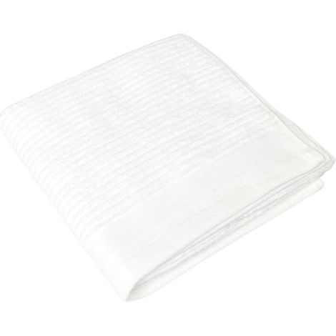 Asciugamani Salvietta Bagno In Morbida Spugna Modello Boutique Colore Bianco, misuraOspitecoloreBianco