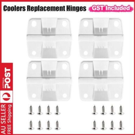 Kit de 4 charnières de rechange avec vis pour glacières 5240, 6262 et 6270 (vendeur australien) (1/5)