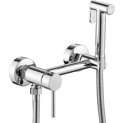 Applicable Robinet mitigeur de Chasse d'eau Tout en cuivre avec buse de Lavage pour , Pistolet à Eau, Robinet d'eau Chaude et Froide, Douche instantanée, Pistolet pulvérisateur en Alliage d'or