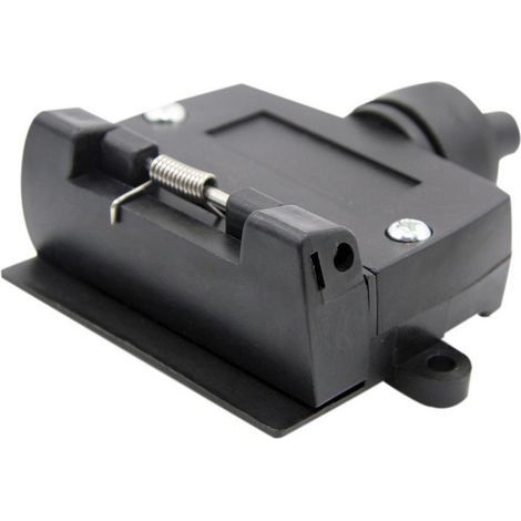 Connettore per rimorchio a 7 pin piatto maschio e femmina da 12 V, connettore impermeabile australiano per rimorchio, camion, roulotte, camper, estremità a vite (1/4)