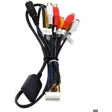 Câble adaptateur autoradio - Unbrand - Sortie RCA - Entrée AUX 3.5mm - 20 broches - Compatible amplificateur (1/5)