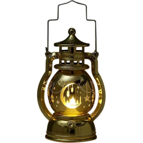 Lanterne lumineuse LED Ramadan, décoration Eid pour la maison, fête islamique musulmane, Ramadan Kareem, décoration B (1/4)