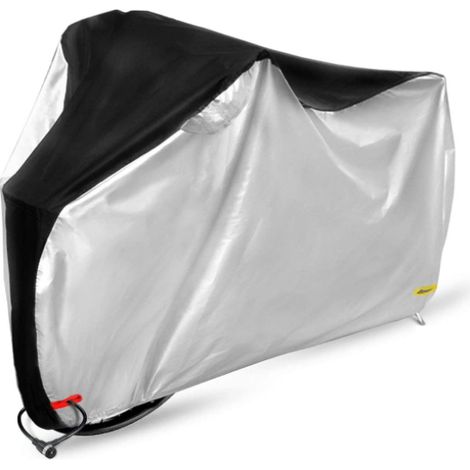 [LCS] Housse de vélo pour le rangement extérieur, housse/rangement pour VTT. — XL, 200 x 70 x 110 cm, argent et noir-AquaForge (1/5)