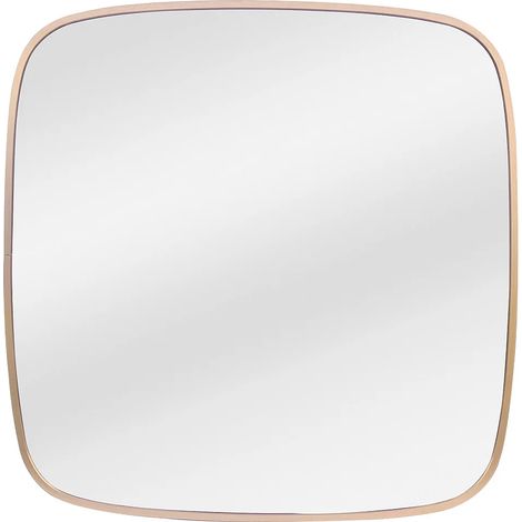 Specchio quadrato in alluminio - 60 x 60 cm - Dorato - ALUNI (1/5)