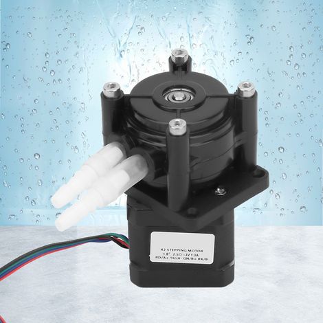 Pompe péristaltique à moteur pas à pas à haut débit 6-30 V pour le vide des tubes d'aquarium et de laboratoire (analyse d'eau). (1/5)