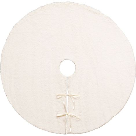 Déco de Nol Tapis pour pied de Sapin en fourrure Blanche D 90 cm - Feeric Christmas (1/3)