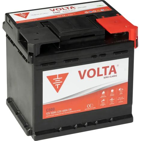 Batería de Coche 50Ah 400A EN Classic Volta C500D