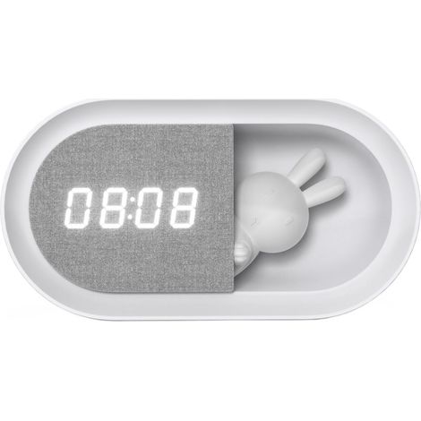 Veilleuse LED lapin blanc avec réveil Polux Bunny 3 (1/5)