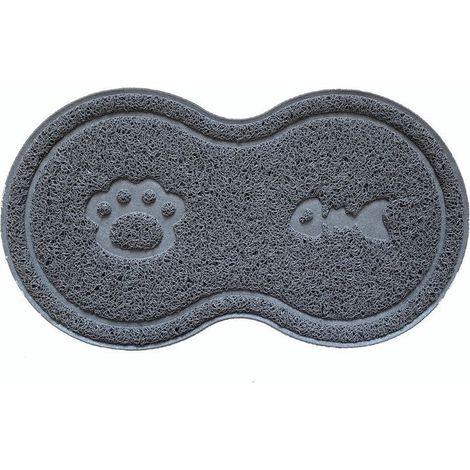 Tapis d'alimentation en silicone pour animaux de compagnie, tapis pour gamelle de chien antidérapant et imperméable pour chats et chiens (1/5)