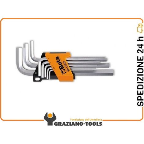 Serie chiavi maschio esagonale piegate beta 96lc/sc8 (1/2)
