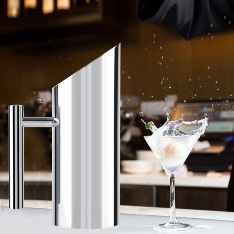 Edelstahl-Wasserkrug mit Eisschutz, Kaltgetränkekrug, Serviergeschirr für Zuhause und Hotel (1L) (1/5)