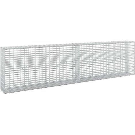 Gabione mit 3,5 mm Draht und 5x2,5 cm Maschen 200x20x50 cm vidaXL (1/5)