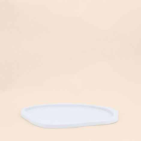 Plateau organique blanc 29x23cm
