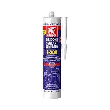 Cartouche silicone 300ml, blanc S200 pour acrylique