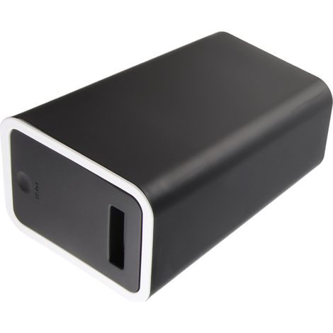 Poubelles ménagères scellées de grande capacité, sans odeur, avec dessus à pression, poubelle en plastique pour la maison, la cuisine, le salon, la salle de bain, noir (1/5)