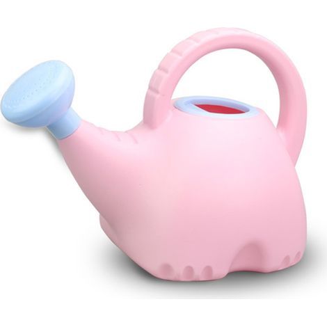 Arrosoir pour enfants en forme d'éléphant, jolie bouilloire en plastique, jouet de jardinage, 1,5 l, rose (1/5)