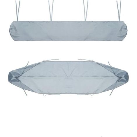 [NUNCA USADO] Bolsa protectora para toldo, funda antipolvo de 4 m para toldo de patio, funda gris de almacenamiento para toldo de patio, protección impermeable para invierno. (1/4)