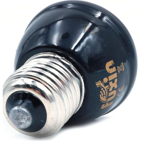 E27 Ampoule Infrarouge lointain en céramique Lampe de Chauffage pour Animaux de Compagnie pour lézard Fruits araignée Reptile boîte Ampoules Plus Chaudes (50W) (1/2)