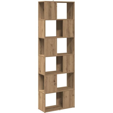 Maison Exclusive - Estantería/divisor de espacios roble artisan 6