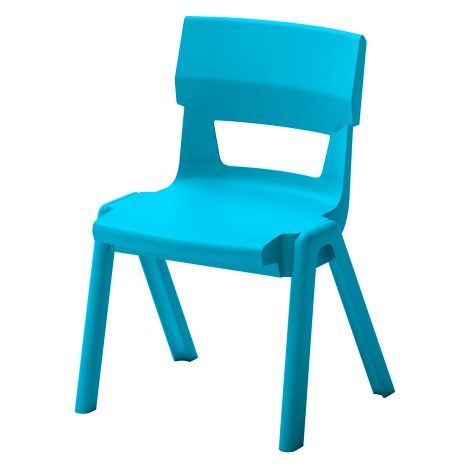 Chaise scolaire Cleo Taille 3 - Maternelle grande section - Bleu turquoise - Lot de 4 - Maxiburo