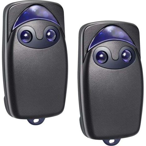 (Pack de 2)Télécommande Universelle 433 MHz pour Portail - replacement pour Flo2r-s, Compatible avec N1ce ONE1, ON1, FLOXIR, FLOXR, FLOX2R, OX2 - Idéale pour Portes Automatiques et Volets Roulants (1/5)