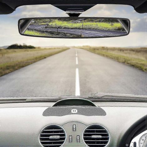 Rétroviseur panoramique universel grand angle pour voiture Autohaux avec ventouse, 48 x 13 pouces (11,8 x 5,5 cm). (1/4)
