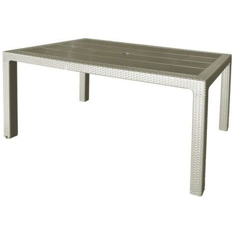 GARDEN LIFE mesa resina 150x90cm marfil 4090/09 , Mesa 150 x 90 cm 4090/09 color marfil. -Marca: Garden Life. -Se sirve desmontada y es de muy fácil montaje. -Resistente a los rayo (1/5)
