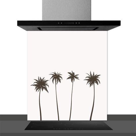 Fond de hotte décorative, california noir et blanc 60x70 Fond de hotte (1/2)