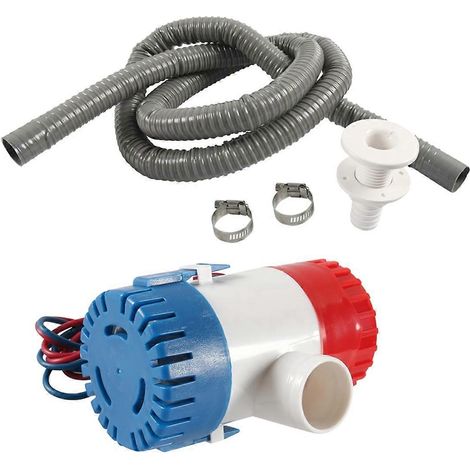 Kit de vidange pour pompe de cale marine 12 V 1100 GPH pour bateau (voir illustration) (1/5)
