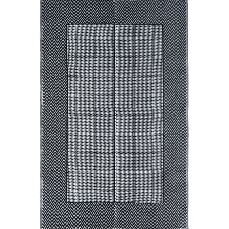 Tapis extérieur Tapis de jardin Tapis de salon Gris 190x290 cm PP 60457 (1/5)