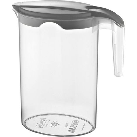 Getränkekrug aus Kunststoff für Wasser, Saft, Kompott und andere Getränke, mit Deckel, 1,75 l (1/5)