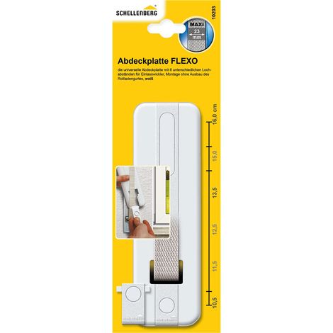 Plaque de recouvrement pour enrouleur de sangle Flexo Maxi, avec 6 distances de trous (1/5)