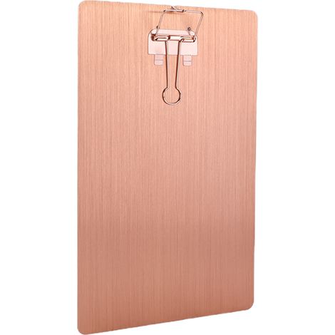 Porte-documents suspendu en métal (fer, or rose), antirouille, résistant à l'usure et aux rayures, idéal pour le dessin, l'écriture et la peinture. (1/5)