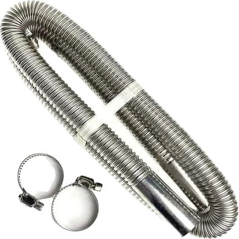 Tubo de escape, acero inoxidable, compatibilidad versátil, PYG-200cm (1/2)