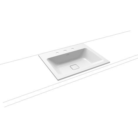 Kaldewei 901606003001 Lave-mains encastré CONO, sans trop-plein M.3080 600x500 (1/2)