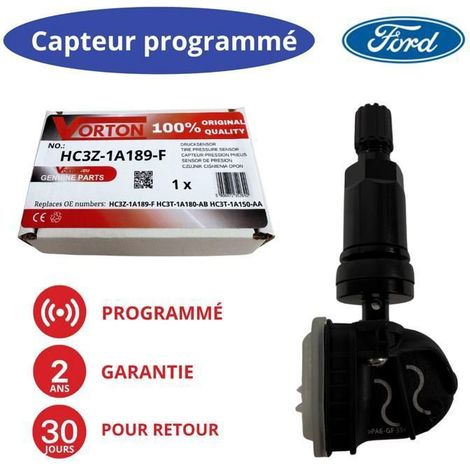 Sensore TPMS 433 MHz preprogrammato per Ford Fusion, F-250/F-350, Expedition, Ranger, Lincoln, Nautilus