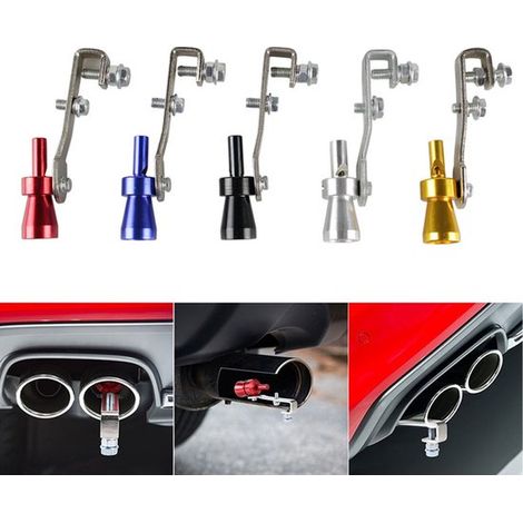5 sifflets turbo universels, simulateur de bruit d'échappement pour voiture/moto, taille S (1/5)